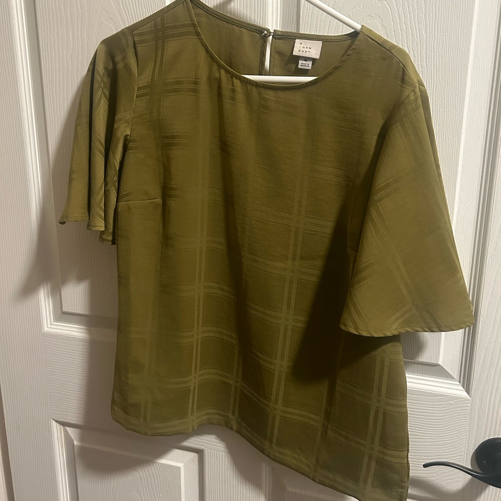 Target, Green professional blouse, Size Medium